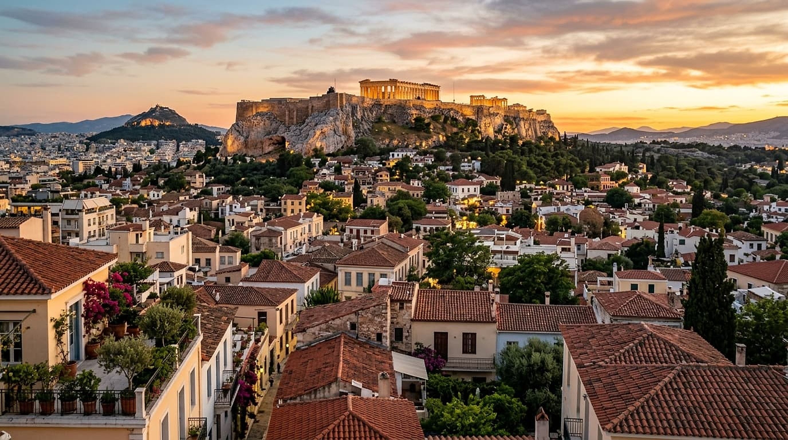 Athens rooftops