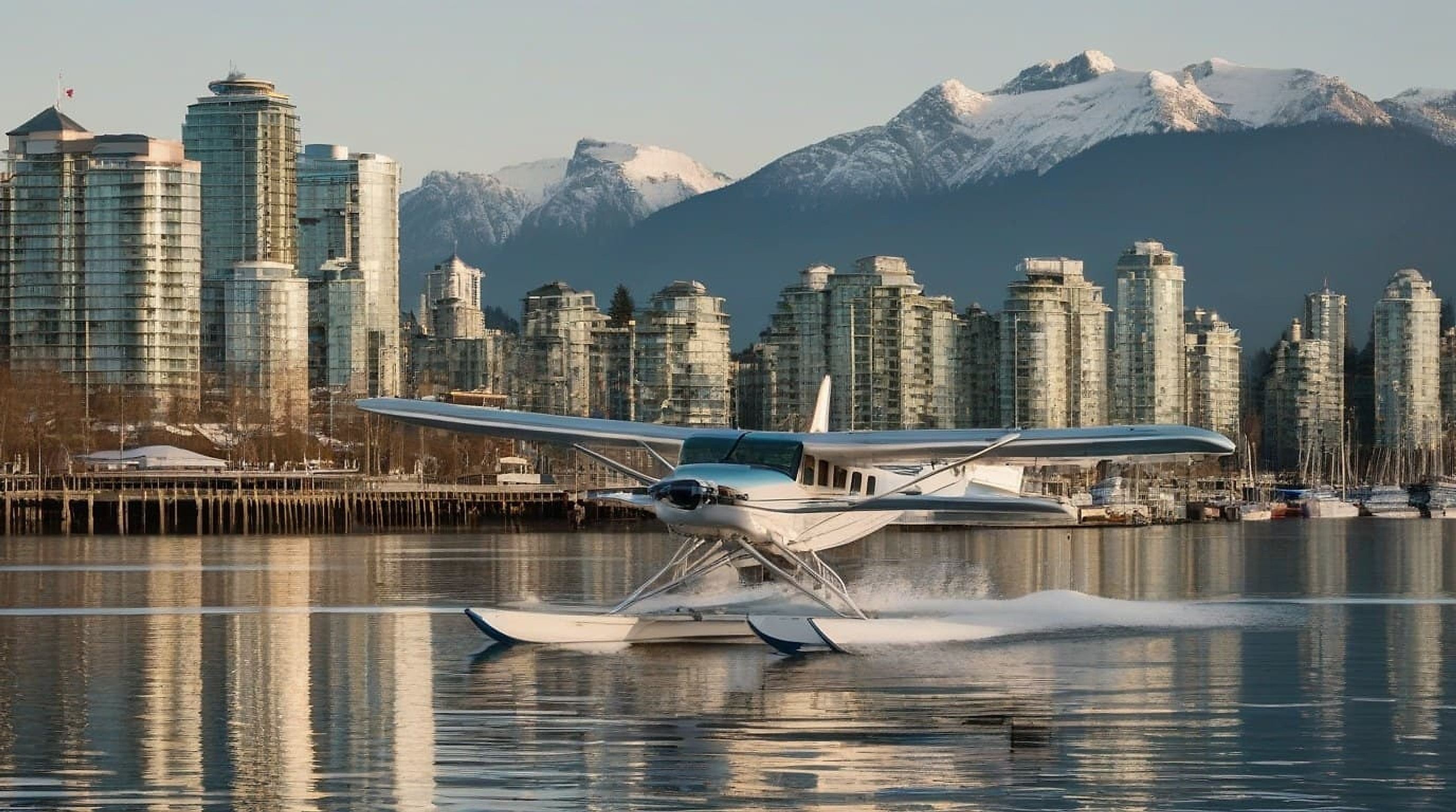 Vancouver harbour and mountains
