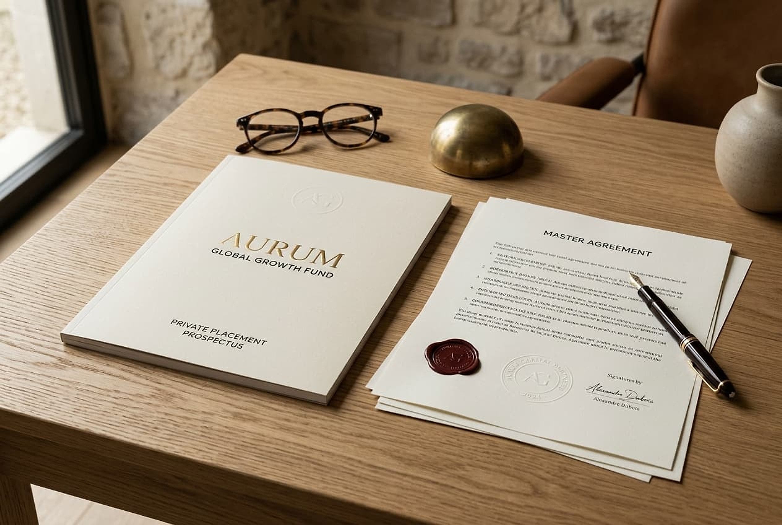 documents on a desk